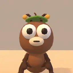 Bean ant 3D turntable spin