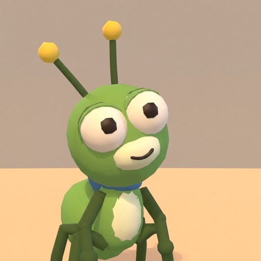 Moss ant portrait